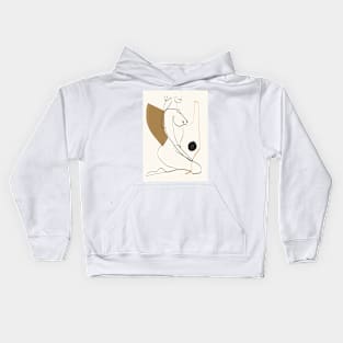 abstract nude 3 Kids Hoodie